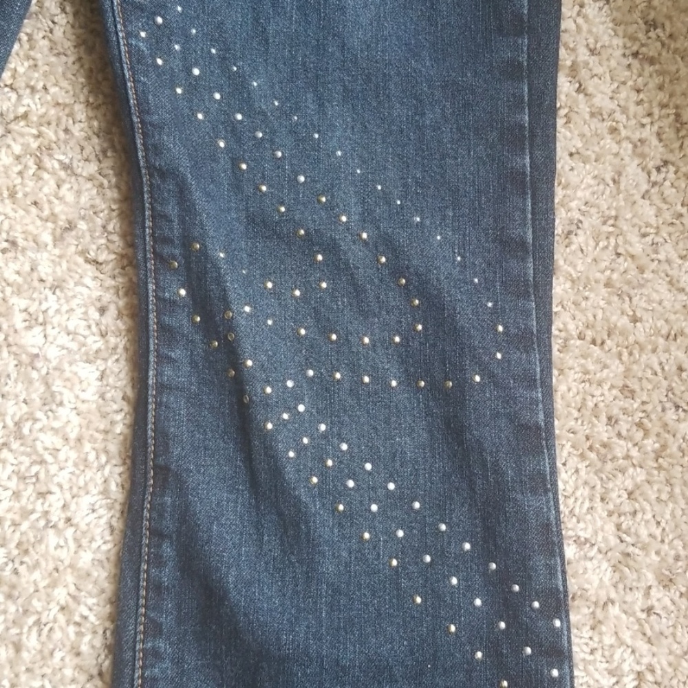 Gap Modern Boot Cut Jeans Sz 1 w/ Grommets - Picture 3 of 4